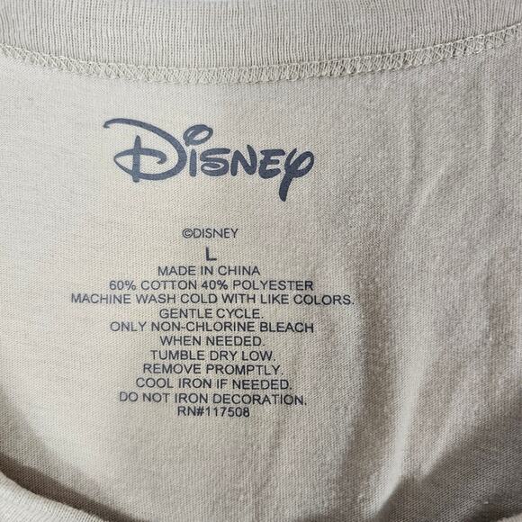 Disney's Tinkerbell Sketch Cream T-shirt Women's Large - Picture 4 of 4